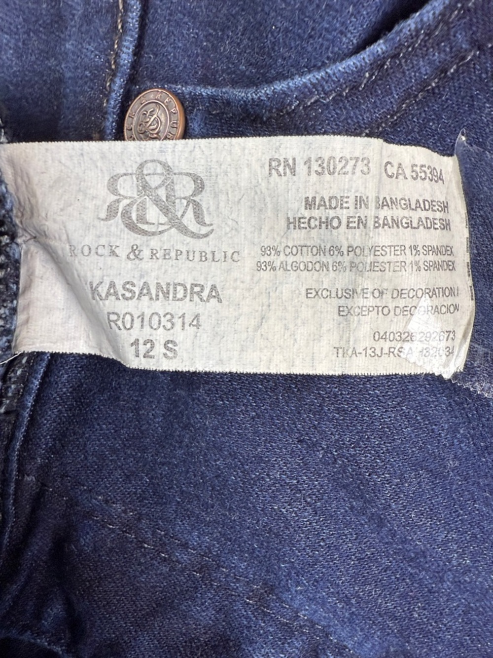 Rock & Republic Bootcut Denim Size 12 - Picture 5 of 6